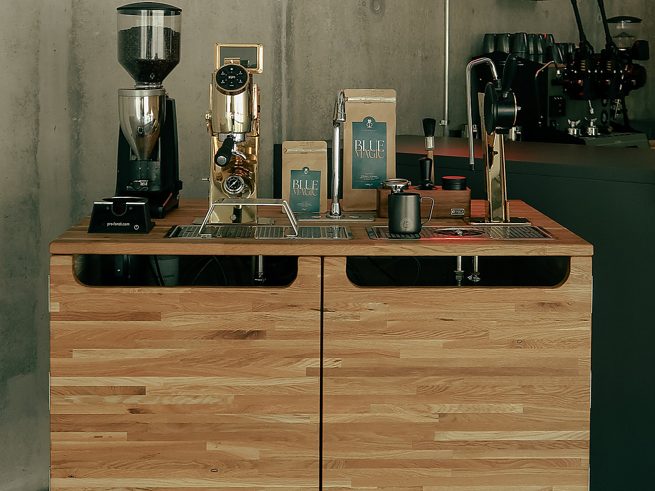 Mobile Kaffeebar auf Rollen